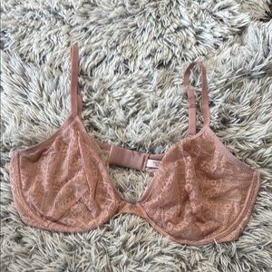 Victoria's Secret Pink Lace Bra Size 38DD